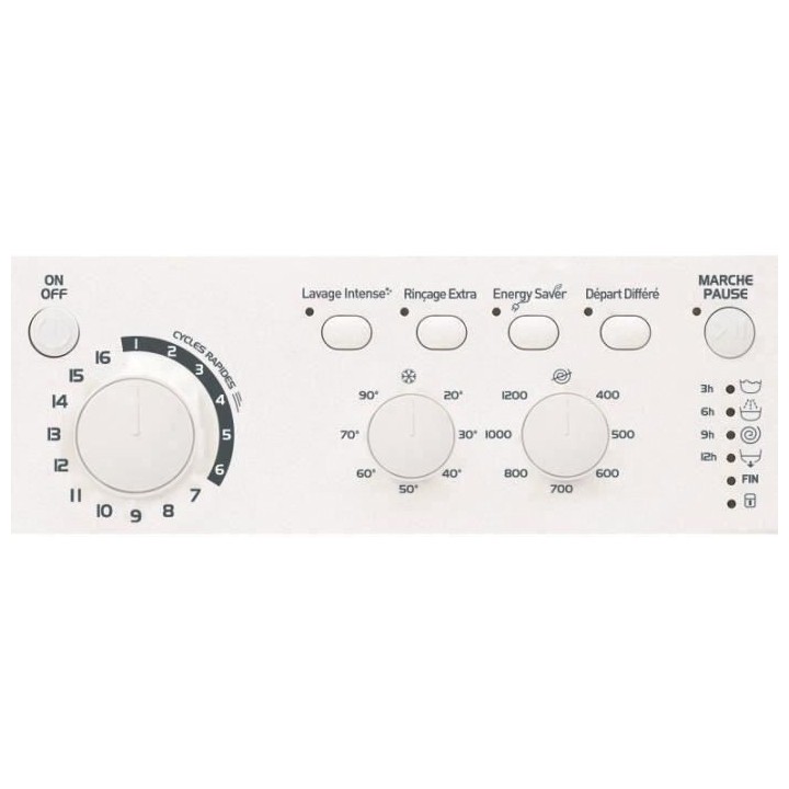 Lave-linge hublot INDESIT EWC71252WFRN - 7 kg - Moteur standard - 1200