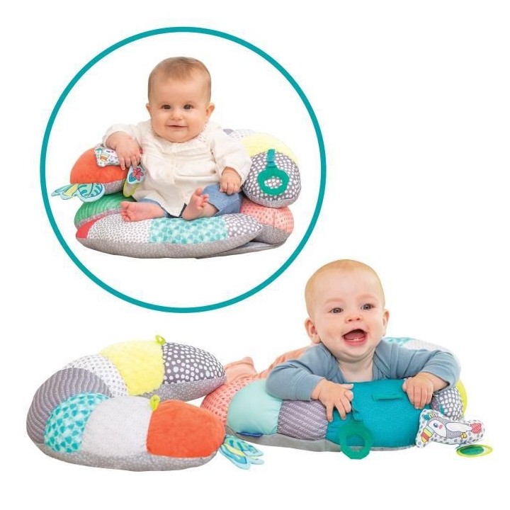 Coussin d'activités 2-in-1 INFANTINO Tummy Time