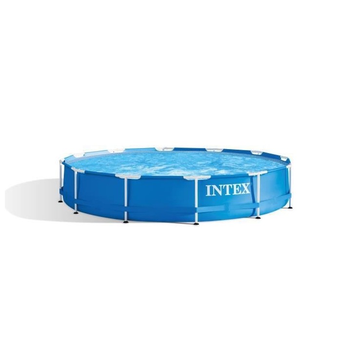 Kit Piscine hors sol tubulaire INTEX - Frame - 365 x 76 cm - Ronde