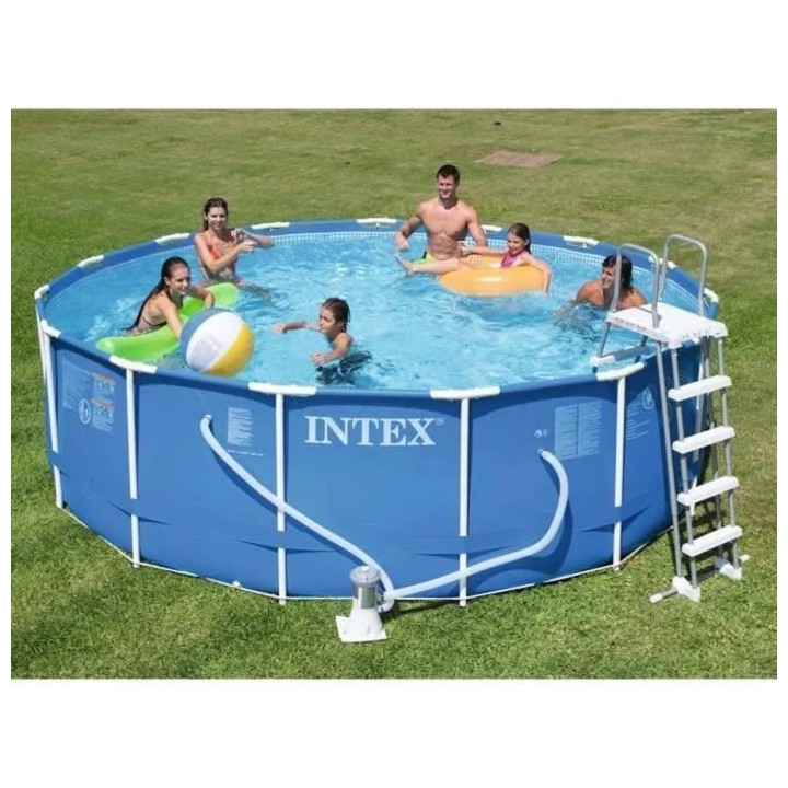Kit Piscine hors sol tubulaire INTEX - Frame - 457,2 x 121,92 cm - Ron