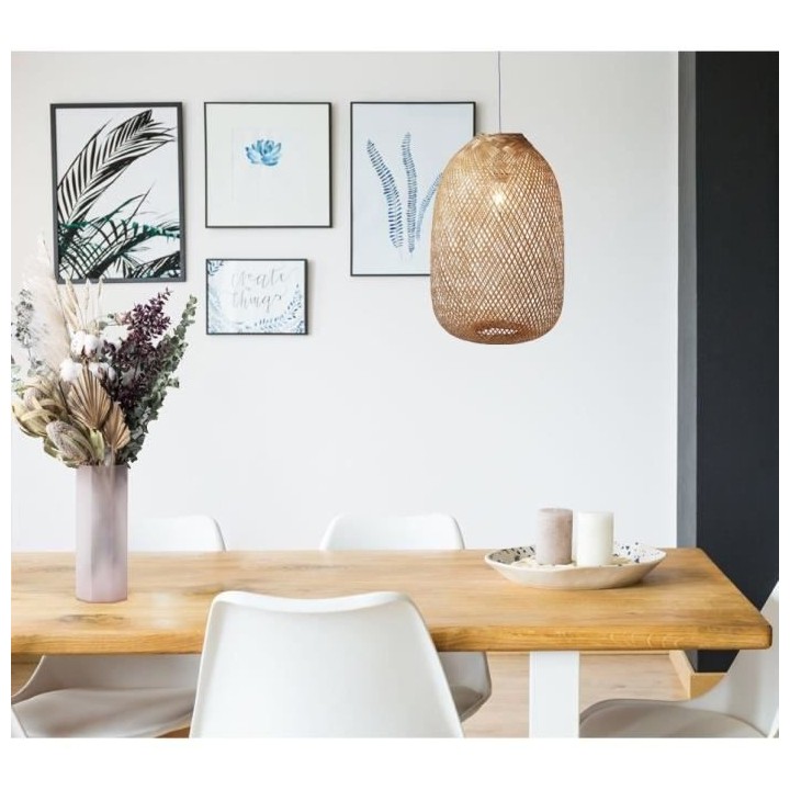 Suspension Bari - Bambou Tressée - Ø 35 cm