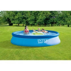 Kit Piscine hors sol autoportée INTEX - Easy Set - 396 x 84 cm - Ronde