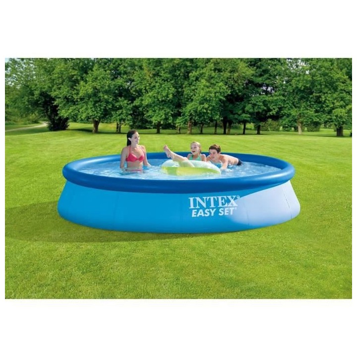 Kit Piscine hors sol autoportée INTEX - Easy Set - 396 x 84 cm - Rond