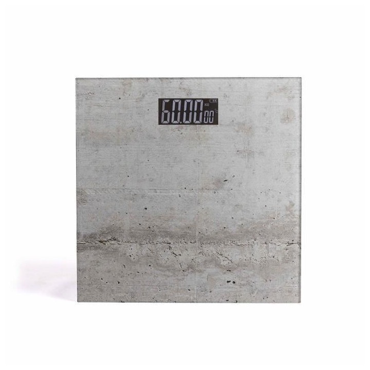 LIVOO DOM382BE Pese-personne électronique - Impression béton - Plate