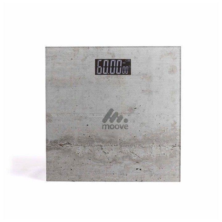 LIVOO DOM382BE Pese-personne électronique - Impression béton - Plate
