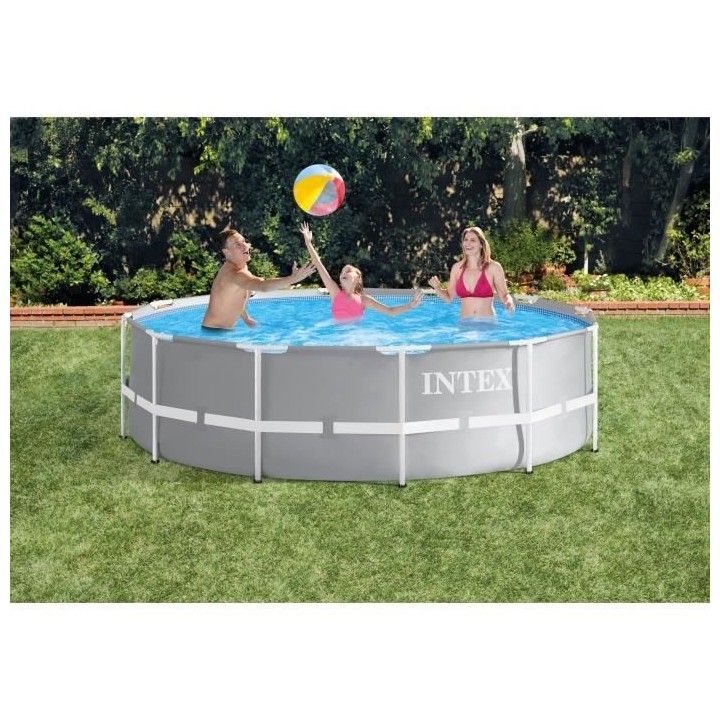 Kit Piscine hors sol tubulaire INTEX - Prism Frame - 366 x 99 cm - Ron