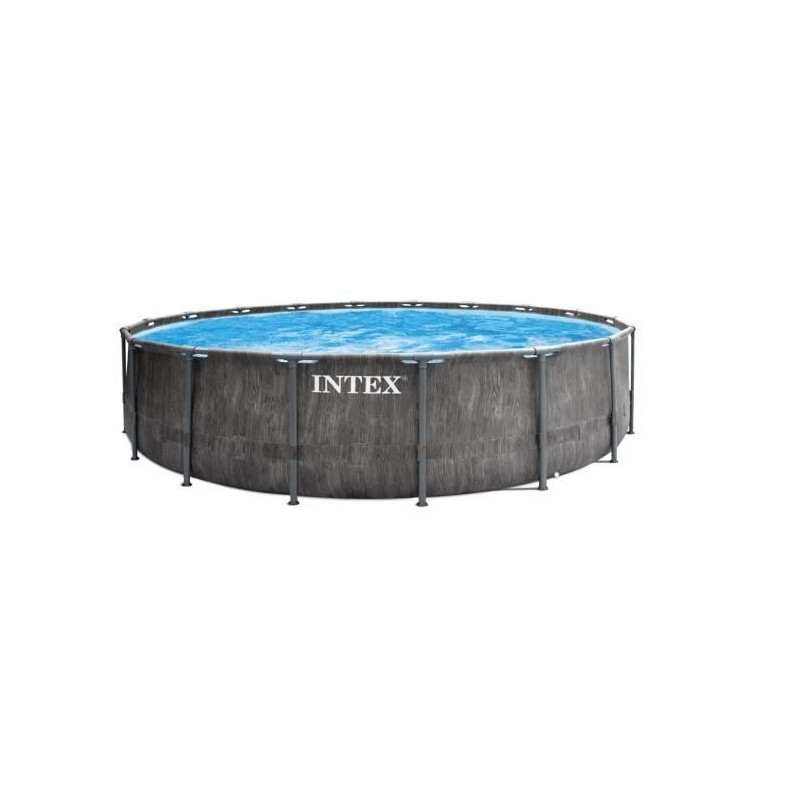 Kit Piscine hors sol tubulaire INTEX Baltik - 549 x 122 cm - Ronde (Livrée avec épurateur a cartouche, bâche, tapis de sol,