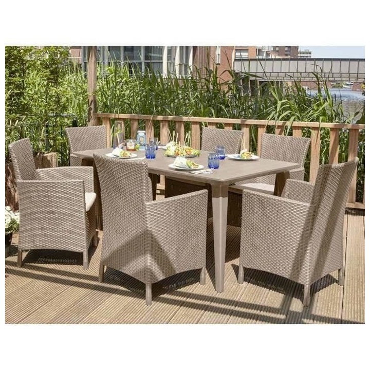 Allibert by KETER - Iowa - fauteuil de jardin - aspect rotin tressé a