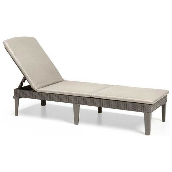 Allibert by KETER - Jaipur - Bain de soleil - Résine imitation rotin