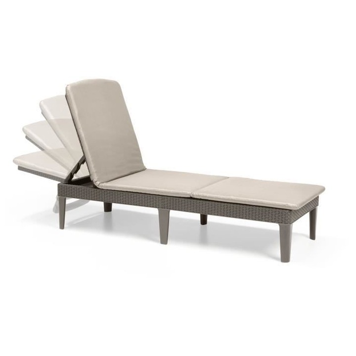 Allibert by KETER - Jaipur - Bain de soleil - Résine imitation rotin