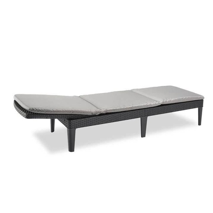 Allibert by KETER Jaipur bain de soleil en résine imitation rotin tre