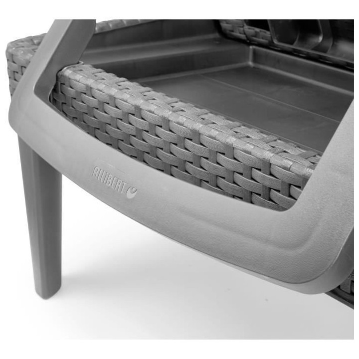 Allibert by KETER - Jaipur - Bain de soleil en résine imitation rotin