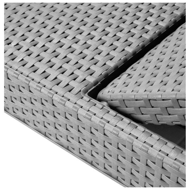 Allibert by KETER - Jaipur - Bain de soleil en résine imitation rotin