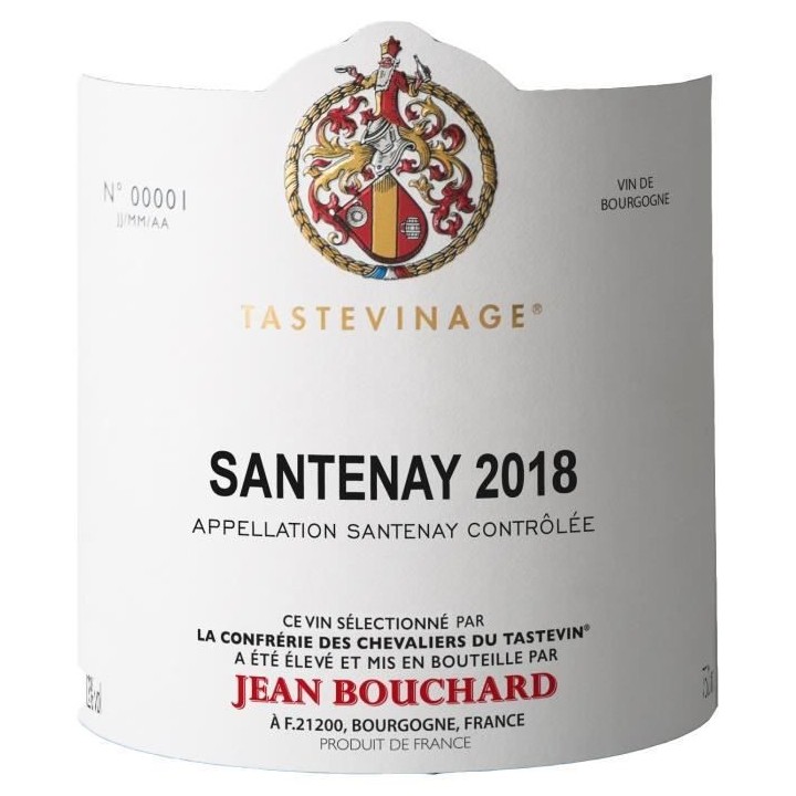 Jean Bouchard Tasteviné 2018 Santenay - Vin rouge de Bourgogne