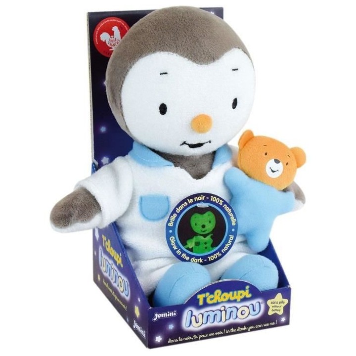 JEMINI Peluche T'choupi Luminou 25cm