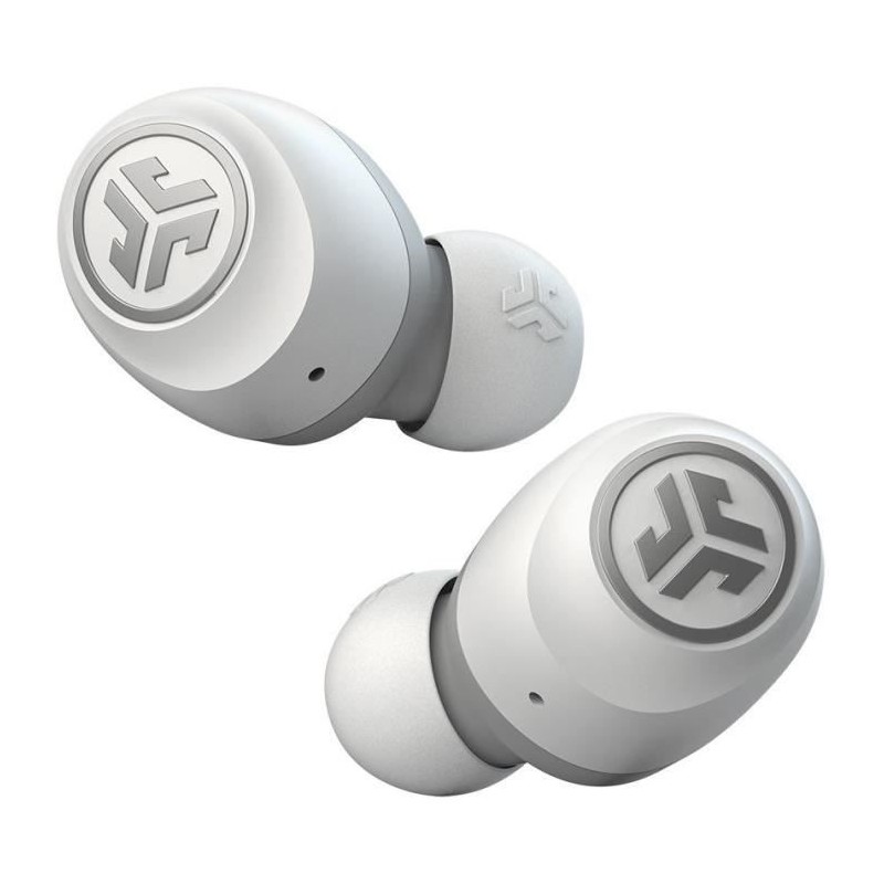 JLab Audio - GO Air True Wireless Earbuds White/Grey - Écouteurs sans fil - Bluetooth - Autonomie BT 20h