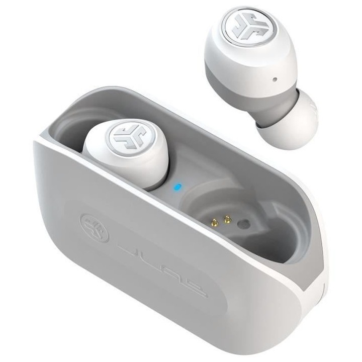 JLab Audio - GO Air True Wireless Earbuds White/Grey - Écouteurs sans