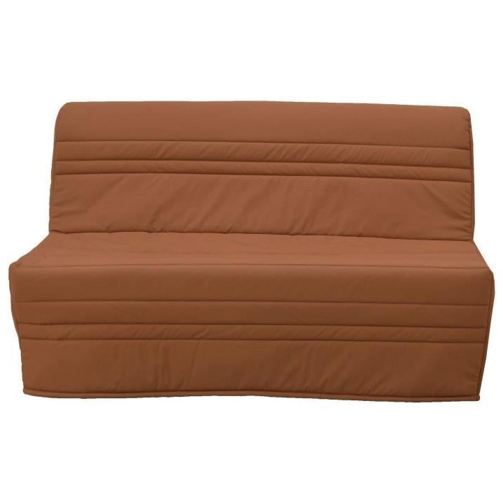 Banquette BZ 2 places Joe - Tissu terracotta - L143 x P97 x H89cm - Fa