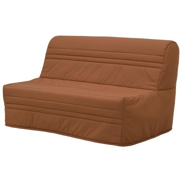 Banquette BZ 2 places Joe - Tissu terracotta - L143 x P97 x H89cm - Fa