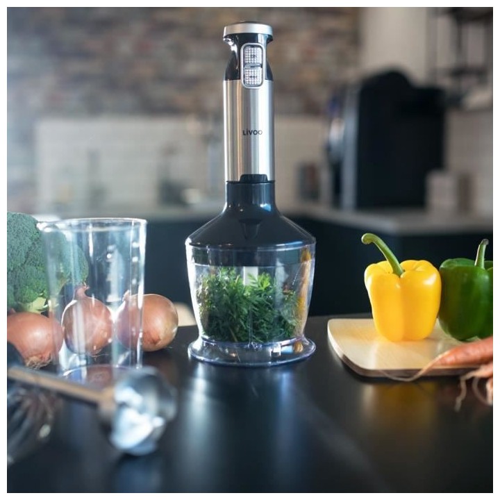 LIVOO DOP197 Set mixeur plongeant - Noir