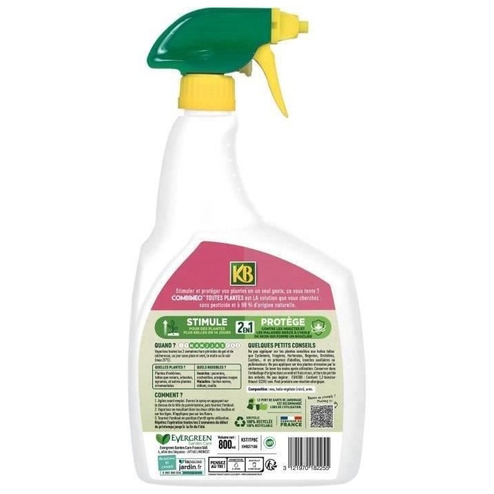 KB - Combinéo stimule et protege toutes plantes 800ml