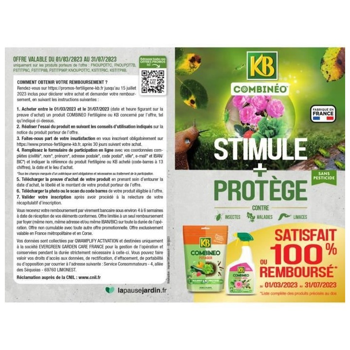KB - Combinéo stimule et protege toutes plantes 800ml