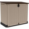 KETER - Coffre de rangement extérieur en résine 880 litres Beige et marron- Malle de jardin sans vérins