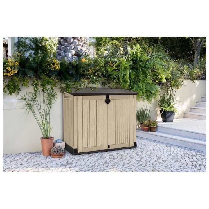 KETER - Coffre de rangement extérieur en résine 880 litres Beige et