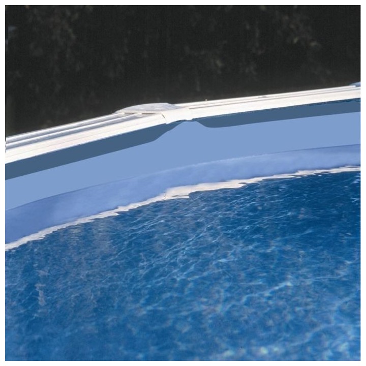 GRE - Kit Piscine hors sol acier blanche ronde - Ø370 x H122 cm (Livr