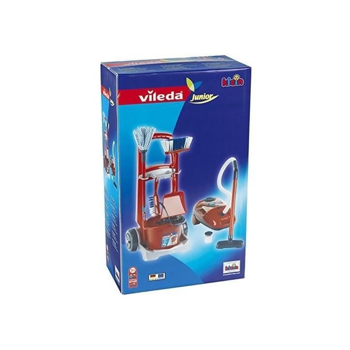 KLEIN - Chariot de ménage Vileda avec aspirateur électronique