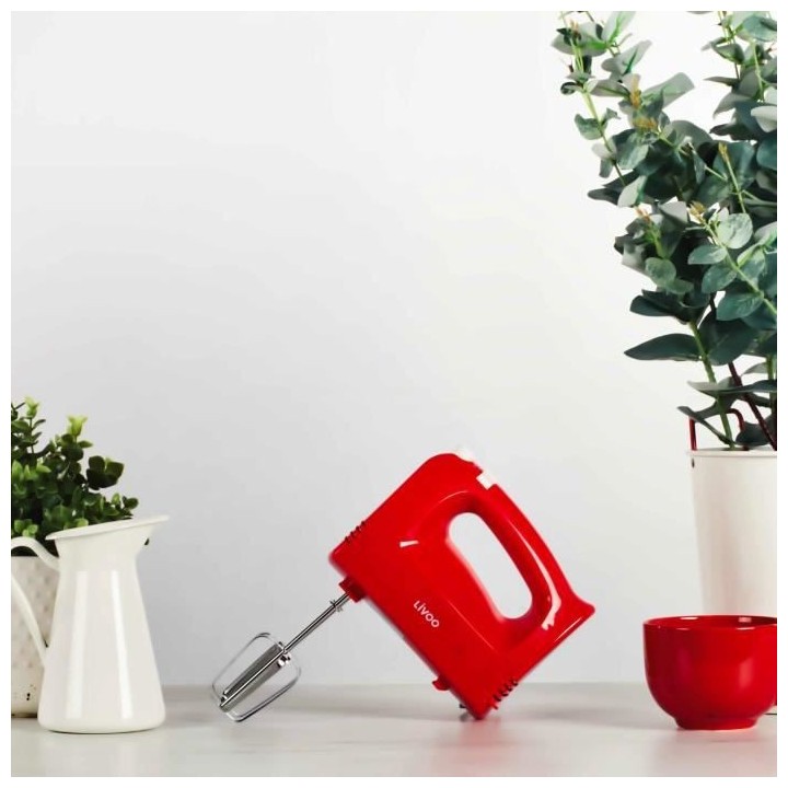 LIVOO DOP162R Batteur électrique - Rouge