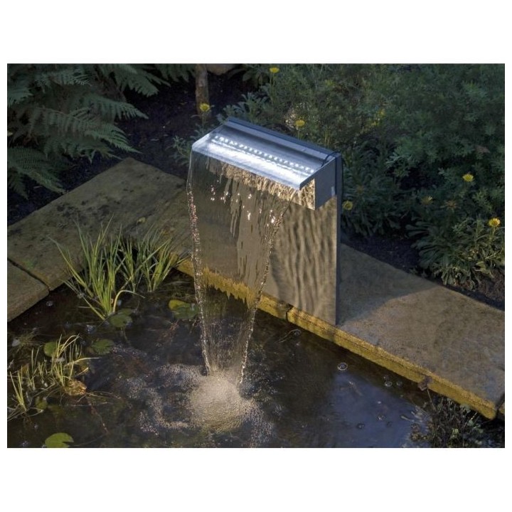 UBBINK Lame d'eau inox avec éclairage Niagara 60