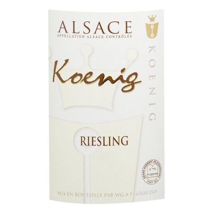 Koenig 2020 Riesling - Vin Blanc d'Alsace Cascher
