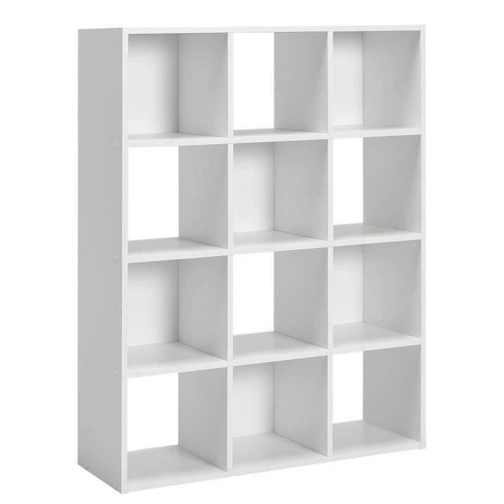 Meuble de rangement MIXCLUB 12 cases - Blanc - L 91 x P 30 x H 120,7 c