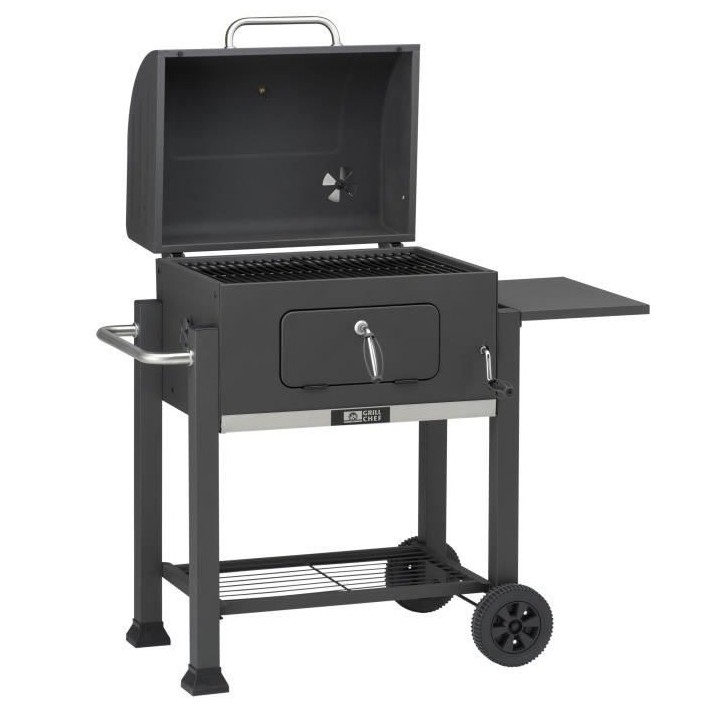 Barbecue a charbon - LANDMANN - Grille en acier émaillé - Surface de