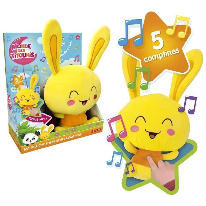 LANSAY - LE MONDE DES TITOUNIS - Ma Peluche Touni et Ses Comptines - 1