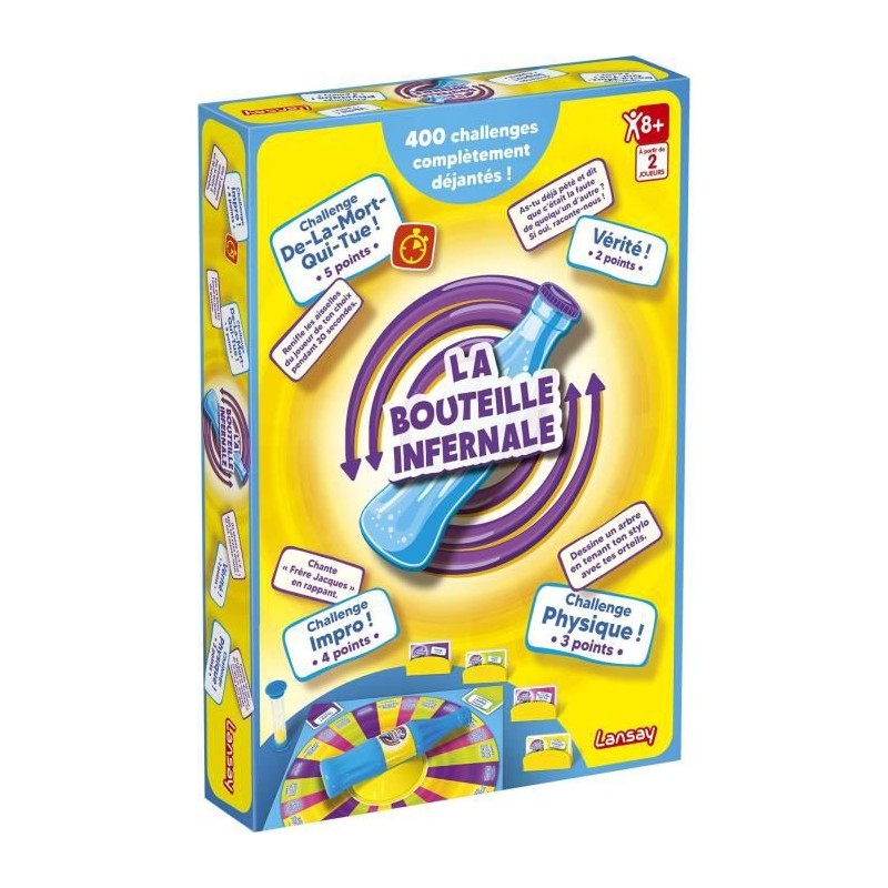 La Bouteille Infernale - Edition Orignale - Jeu de société - Jeu d'ambiance - Des 8 ans - a partir de 2 joueurs - Lansay