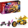 LEGO 71768 NINJAGO La Moto Dragon d'Or de Jay, Jouet avec Véhicule et Figurine de Dragon, Idée Cadeau Anniversaire pour Enfant