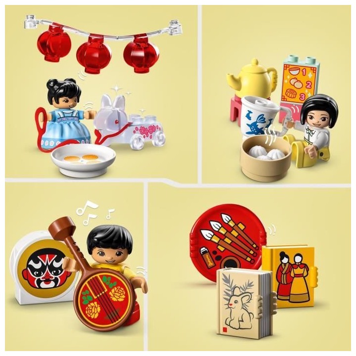 LEGO DUPLO 10411 Découvrir la Culture Chinoise, Jouet Éducatif, Pand