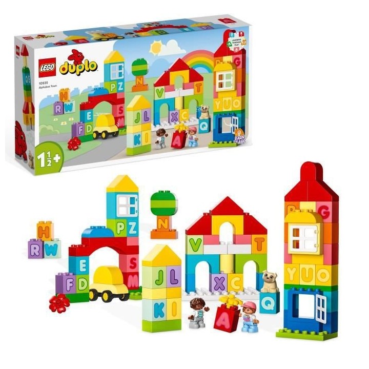 LEGO DUPLO Classic 10935 La Ville Alphabet, Jouet Éducatif, Apprendre