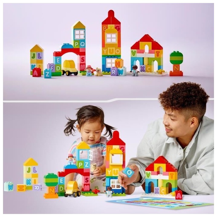 LEGO DUPLO Classic 10935 La Ville Alphabet, Jouet Éducatif, Apprendre