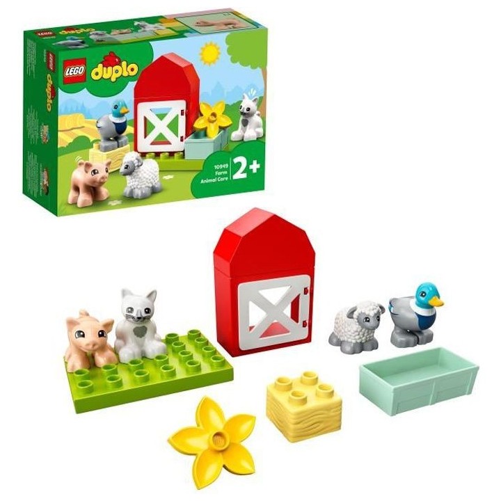 LEGO 10949 DUPLO Town Les Animaux de la Ferme Jouet avec Figurines du