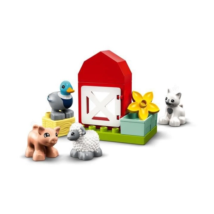 LEGO 10949 DUPLO Town Les Animaux de la Ferme Jouet avec Figurines du