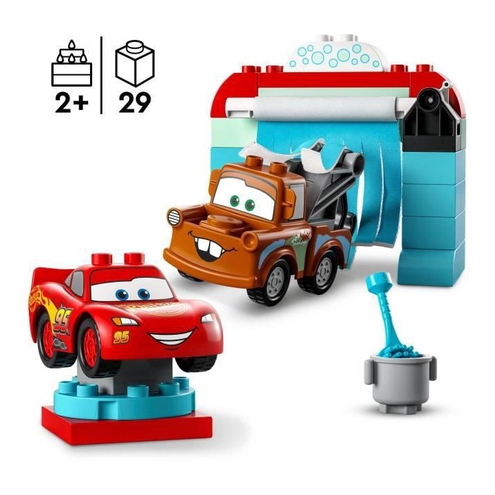 LEGO DUPLO Disney et Pixar 10996 La Station de Lavage avec Flash McQue