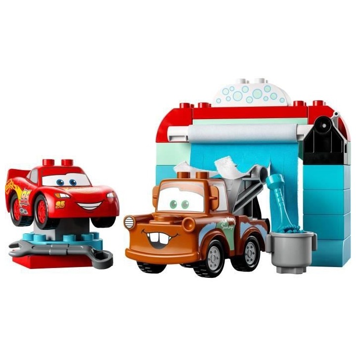 LEGO DUPLO Disney et Pixar 10996 La Station de Lavage avec Flash McQue