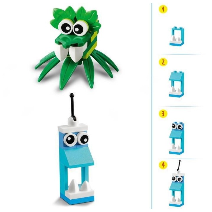 LEGO 11017 Classic Monstres Créatifs, Boite de Briques, 5 Jouets en F
