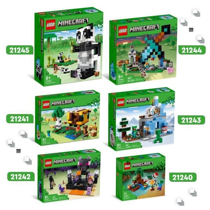 LEGO Minecraft 21240 Aventures dans le Marais, Jouet de Construction,