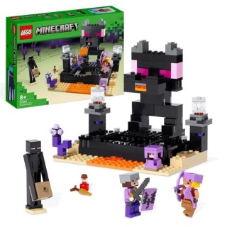LEGO Minecraft 21242 L'Arene de l'End, Jouet avec Lave, Figurine Drago