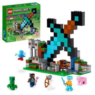 LEGO Minecraft 21244 L'Avant-Poste de l'Épée, Jouet, et Figurines Cr