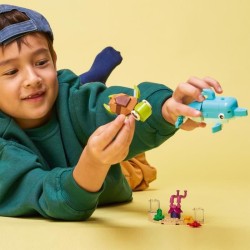 LEGO 31128 Creator Le Dauphin Et La Tortue, Set de Figurines de Jouets d'Animaux Marins pour Filles et Garçons de 6 Ans et Plus